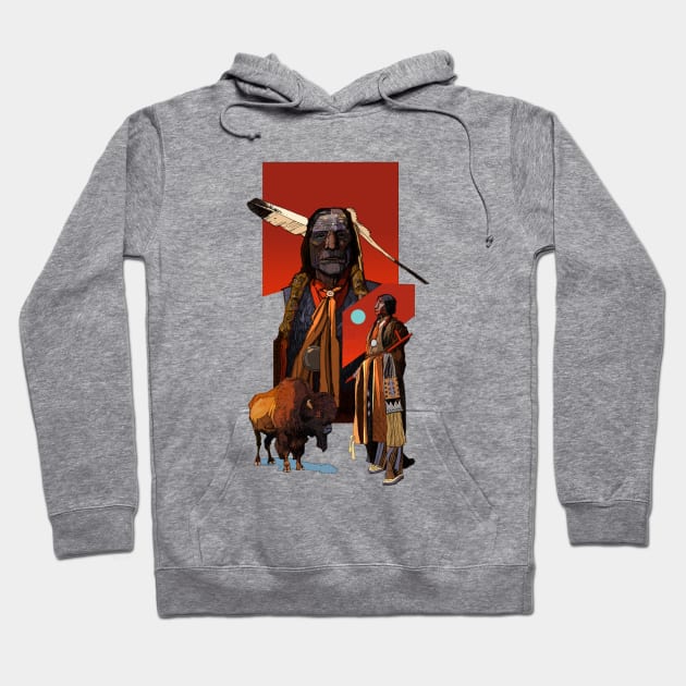 First Nations America Hoodie by David Kennett